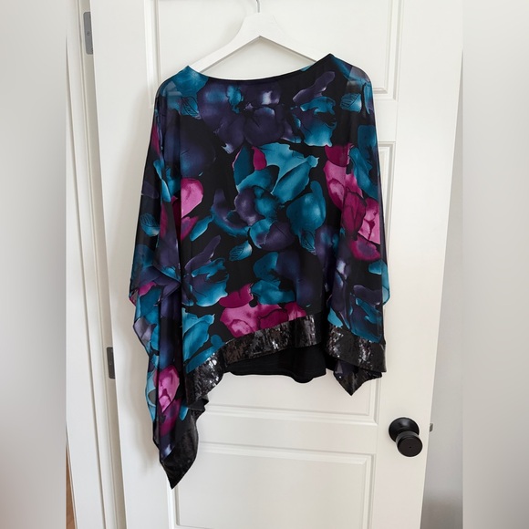 Joseph Ribkoff Multicolor Floral Blouse - Picture 3 of 4